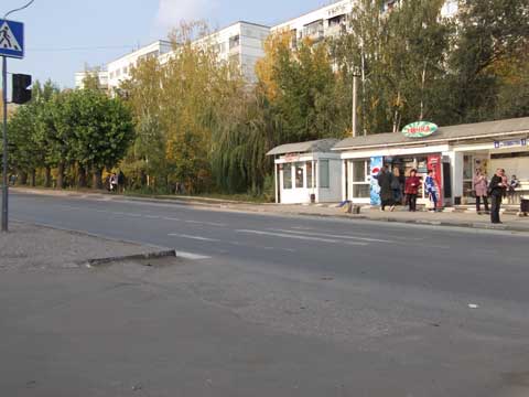 Пешеходный переход у остановки "ул.Кижеватова" - частичная доступность